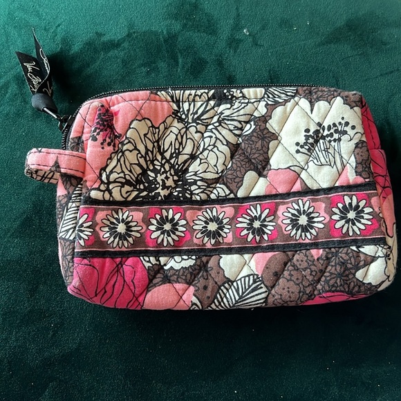 Vera Bradley Mocha Rouge Makeup Bag - Picture 2 of 4